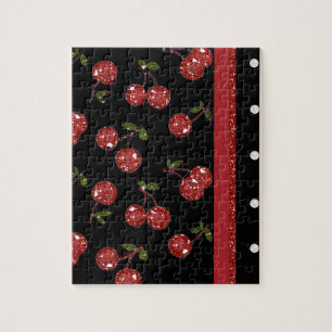 RAB Rockabilly Very Cherry Cherries Black Puzzle