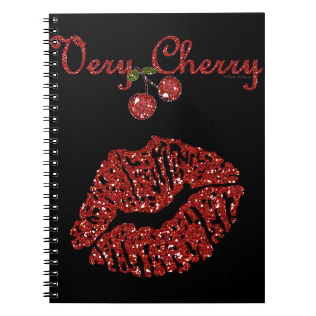 RAB Rockabilly Very Cherry Kiss Notizblock (Vorderseite)