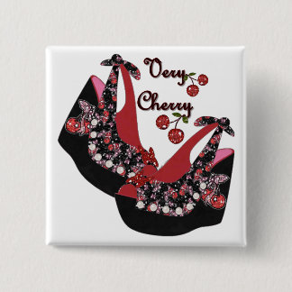 RAB Rockabilly Very Cherry Shoes Button