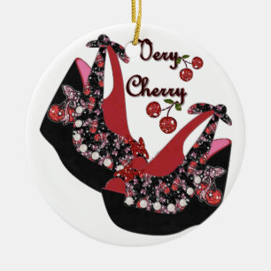 RAB Rockabilly Very Cherry Shoes Keramikornament