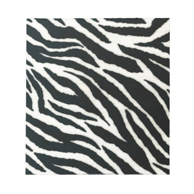 RAB Rockabilly Zebra Print Black & White Notizblock (Vorderseite)