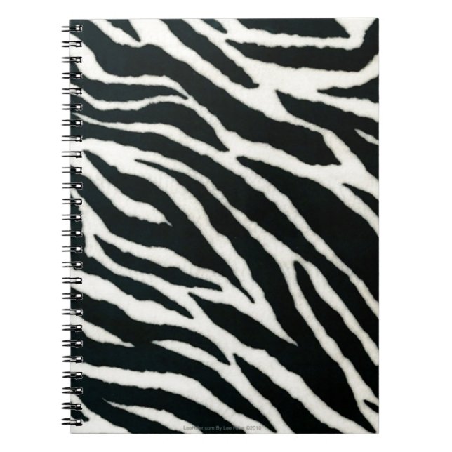 RAB Rockabilly Zebra Print Black & White Notizblock (Vorderseite)