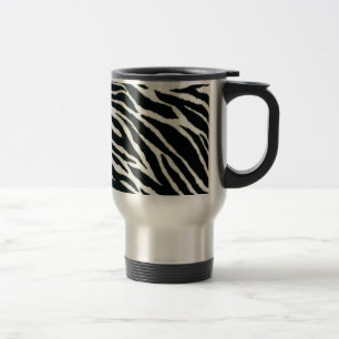 RAB Rockabilly Zebra Print Black & White Reisebecher