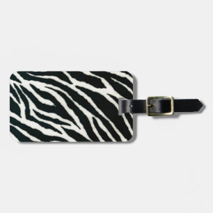 RAB Rockabilly Zebradruck Schwarz & Weiß Gepäckanhänger