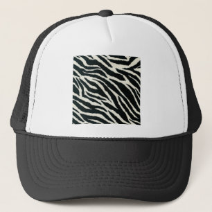 RAB Rockabilly Zebradruck Schwarz & Weiß Truckerkappe