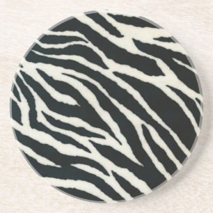 RAB Rockabilly Zebradruck Schwarz & Weiß Untersetzer