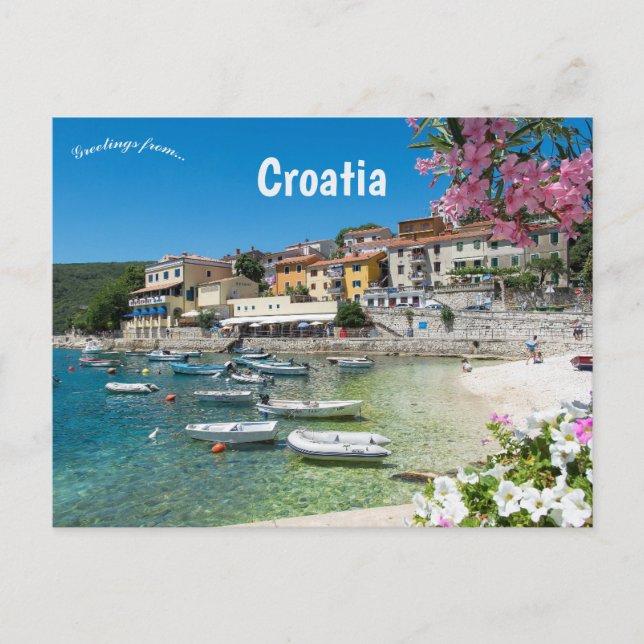 Rabac Kroatien Postkarte (Vorderseite)