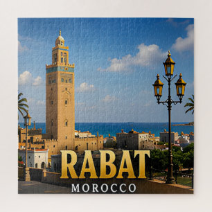 Rabat Hassan-Turm und atlantische Eleganz Puzzle
