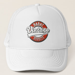 Rabat Marokko Vintage-Logo Truckerkappe