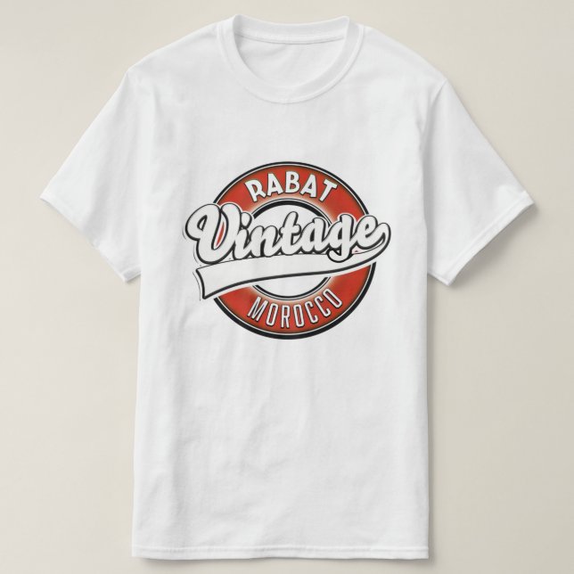 Rabat-Morocco-Vintages Logo T-Shirt (Design vorne)