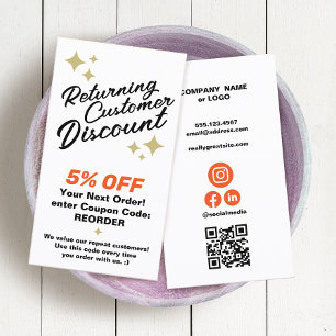 Rabatt-Coupon Kundenbindung Rabattkarte