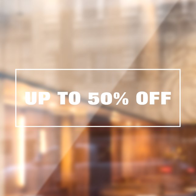 Rabatt für Unternehmen Fensteraufkleber (Blatt 2)