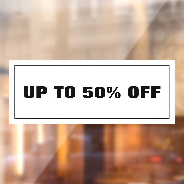 Rabatt für Unternehmen Fensteraufkleber (Blatt 2)