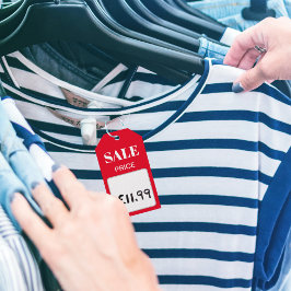 Rabatt Red SALE Produkt Preis Tag Geschenkanhänger