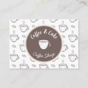 Rabatt- und Logokarte für kleines Café Begleitkarte