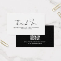 Rabatt Vielen Dank Business QR Code Card