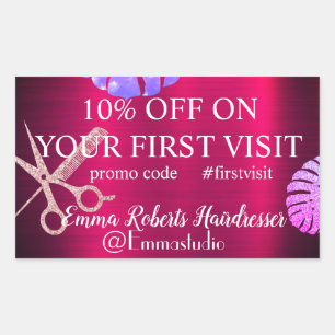 Rabattangebot Klassischer Round-Sticker Rechteckiger Aufkleber