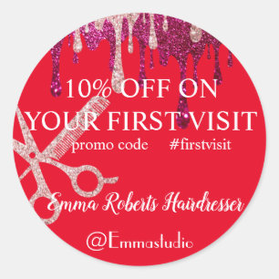 Rabattangebot Klassischer Round-Sticker Runder Aufkleber