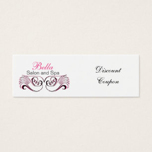Rabattcoupon für Rosa, Schwarz und Weiß