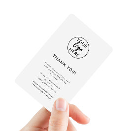 Rabattkarte für kundenspezifische Firmenlogos