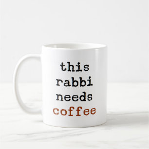 Rabbi braucht Kaffee Tasse
