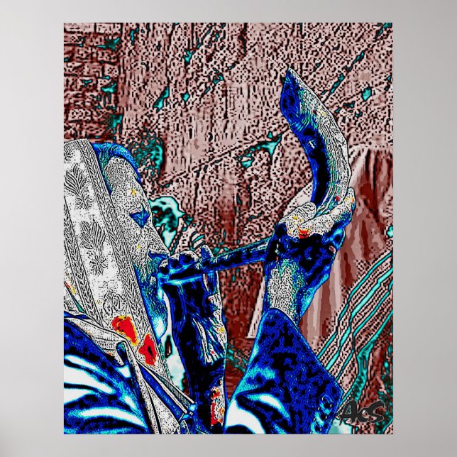 RABBI MIT SHOFAR POSTER (Vorne)