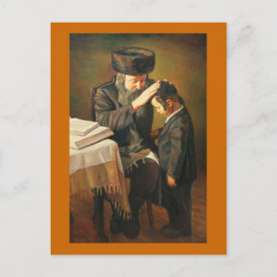 Rabbi und Student Postkarte