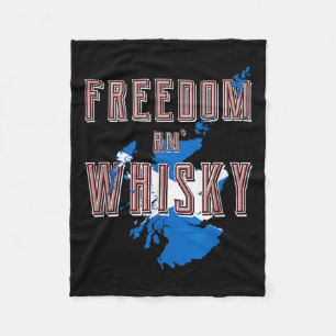 Rabbie Burns Zitat Freedom Whisky Scottish Colors Fleecedecke