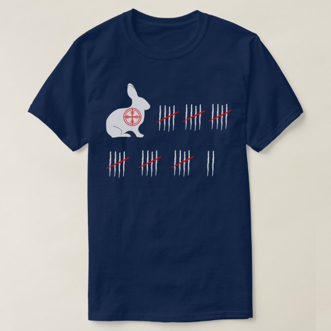 Rabbinenjagd Checkliste Sonnenjäger-Geschenk T-Shirt (Design vorne)