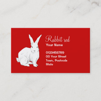 Rabbinerrote Visitenkarte