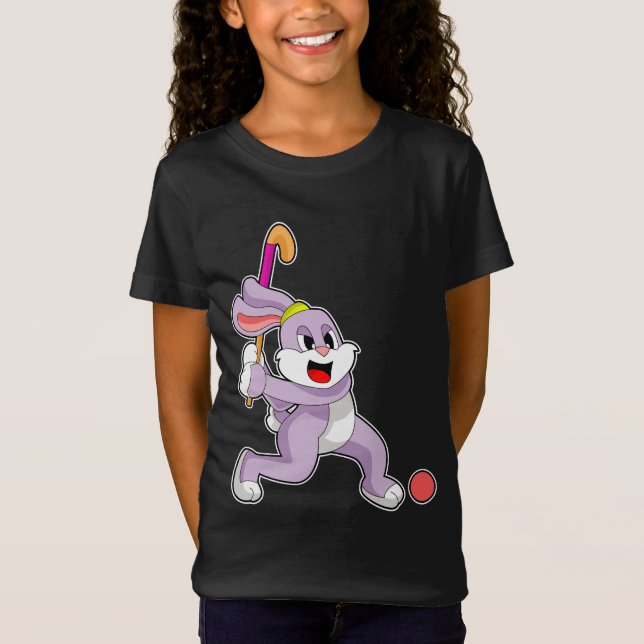 Rabbinhockeyschläger T-Shirt (Vorderseite)