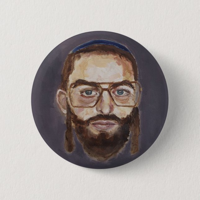 Rabbinross Button (Vorderseite)