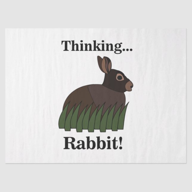 Rabbit Animal Bunny Seidenpapier (Vorderseite)