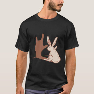 Rabbit Asl Hand Gesture Deaf Hörversager T-Shirt