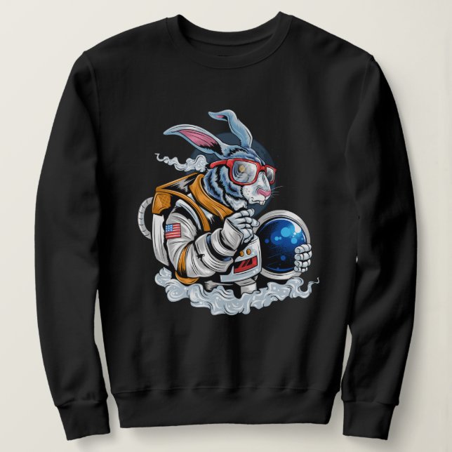 Rabbit Astronaut Sweatshirt (Design vorne)