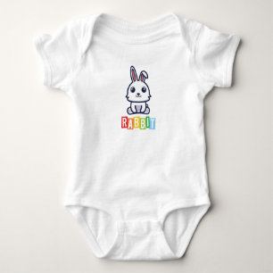 Rabbit Baby Jersey Bodysuit Baby Strampler