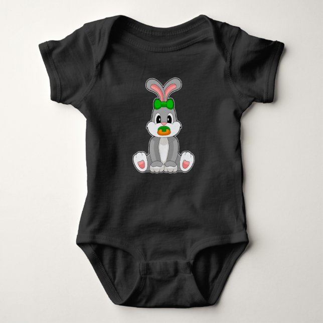 Rabbit Baby Schnuller Baby Strampler (Vorderseite)