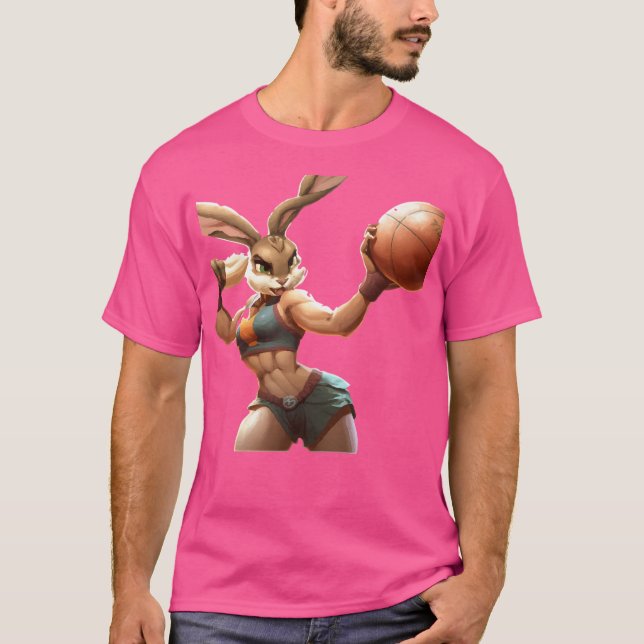 Rabbit Basketball T-Shirt (Vorderseite)