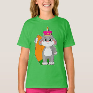 Rabbit Birthday Surfer T-Shirt