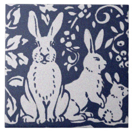 Rabbit Blue Gray Granite Stone Woodland Fliese