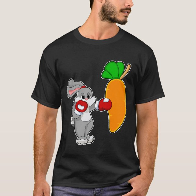 Rabbit Boxer Punching bag Carrot T-Shirt (Vorderseite)