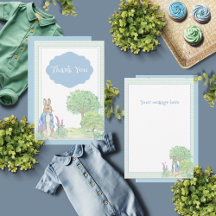 Rabbit Bunny Blue Baby Dusche