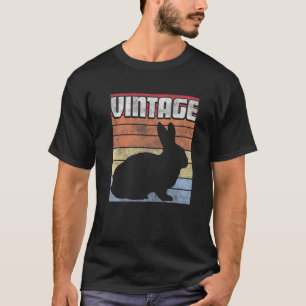 Rabbit Bunny Retro Style Vintager 70er 80er 90S Ge T-Shirt