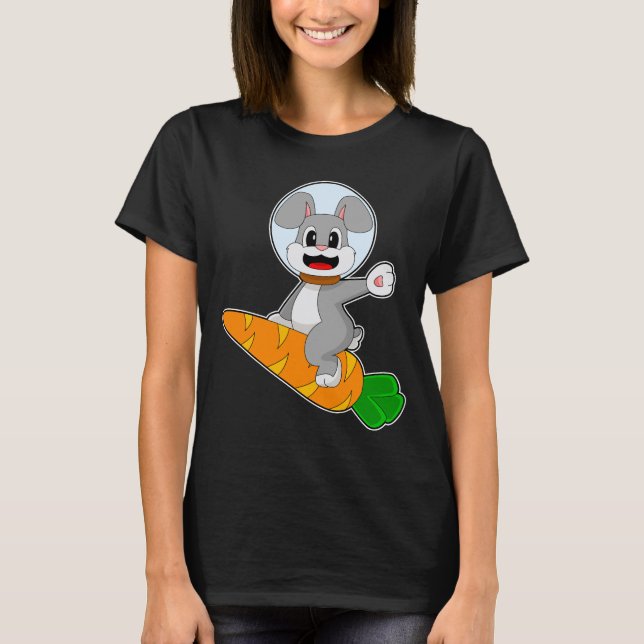 Rabbit Carrot Astronaut T-Shirt (Vorderseite)