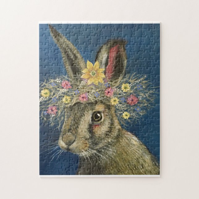 Rabbit Celebrates Spring Puzzle (Vertikal)