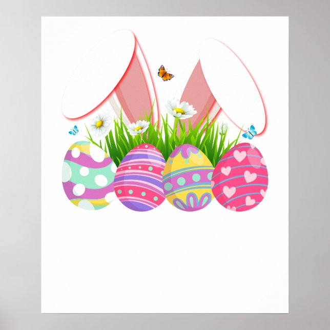 rabbit egg, retro, vintage poster (Vorne)