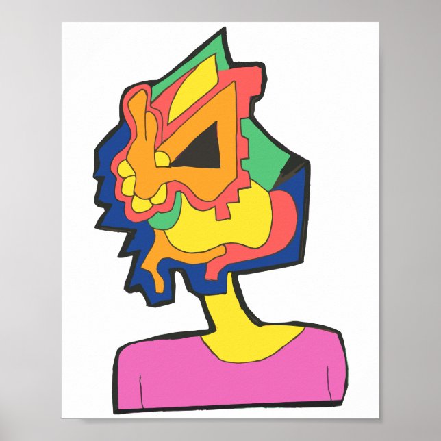 Rabbit Face Poster (Vorne)