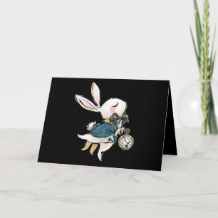 Rabbit-Geschenk   Alice im Wunderland Weißes Kanin Karte