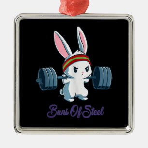 Rabbit-Geschenk Rabbit Lover Gym Workout Ornament Aus Metall