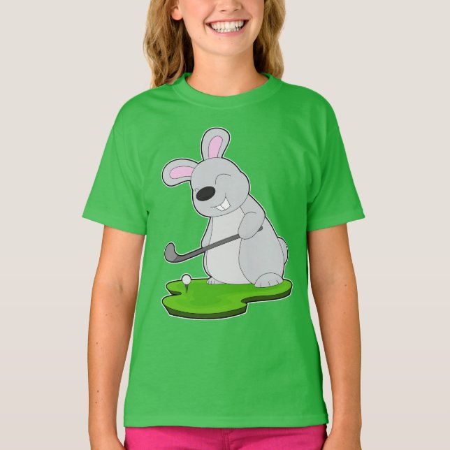 Rabbit Golf Golfschläger T-Shirt (Vorderseite)